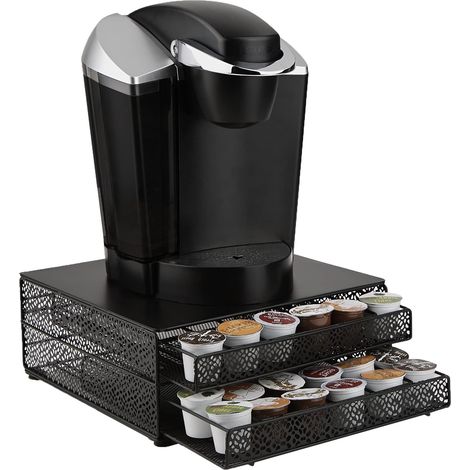 Mind Reader 'Jumbo' per 72 capsule Dolce Gusto/Keurig K-Cup/Verismo / CBTL, cassetto portaoggetti per caffè nero (1/5)