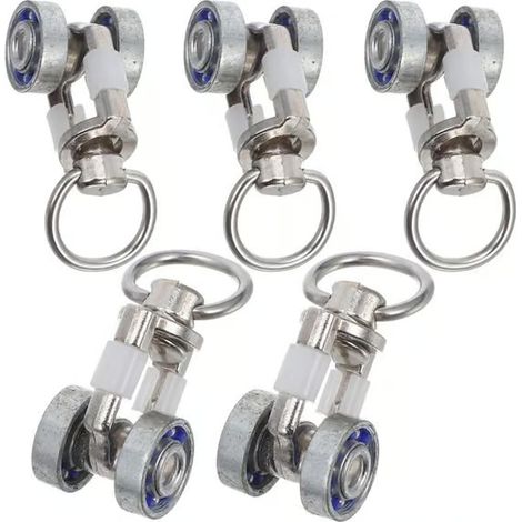Roulettes coulissantes pour pergolas - Roues métalliques silencieuses pour rideaux - Poulies silencieuses - Roulettes résistantes pour rideaux (1/5)