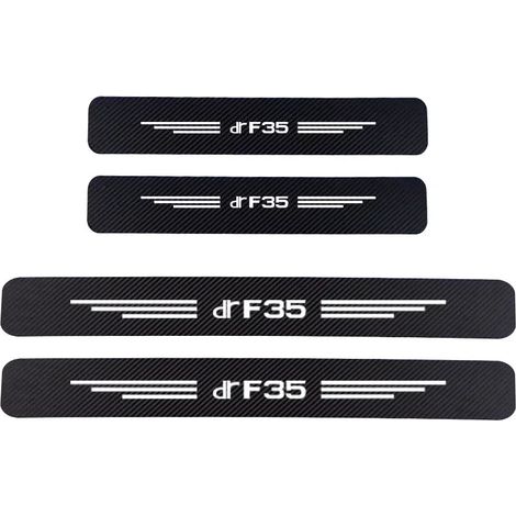 (Blanc carbone,POUR DR F35) Autocollant de protection de seuil de porte en fibre de carbone pour DR Motors DR Zero DR1 CityVan DR30 40 50 60 70 F35 Accessoires auto (1/3)