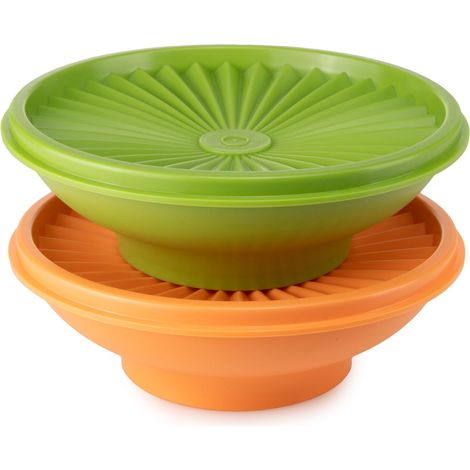 Saladier 400 ml orange + 400 ml vert Saladier Bol de service (couteau à fromage, ustensile ménager)