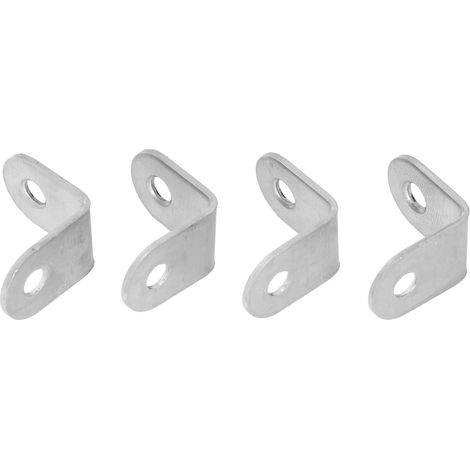 20 supports d'angle en équerre inox avec vis, lot de 20 pour armoire étagère (1/5)