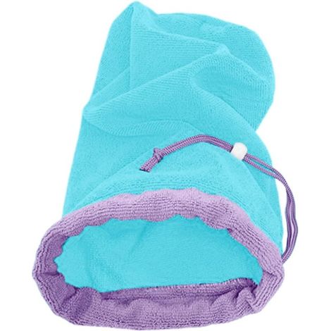 Petit sac de séchage pour animal de compagnie, pochette absorbante pour lapin, serviette de bain respirante avec cordon de serrage réglable, séchage rapide, pour bétail, chiot, lapin, chinchilla (1/5)