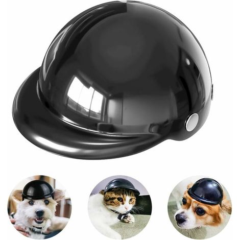 M-Casque de Chien Casque de Moto pour Animaux de Compagnie Casquette de sécurité pour Chien Chat vélo Cyclisme Casques de Chien pour Motos Chapeau de Chien pour vélo Petite Taille (1/5)