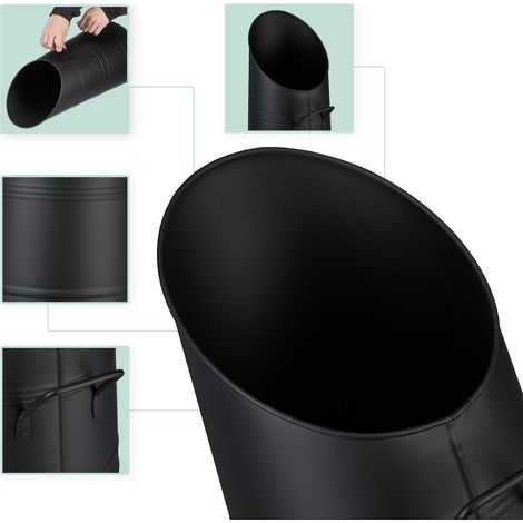 Coal Scuttle, 9L Iron, Matte Black (1/5)