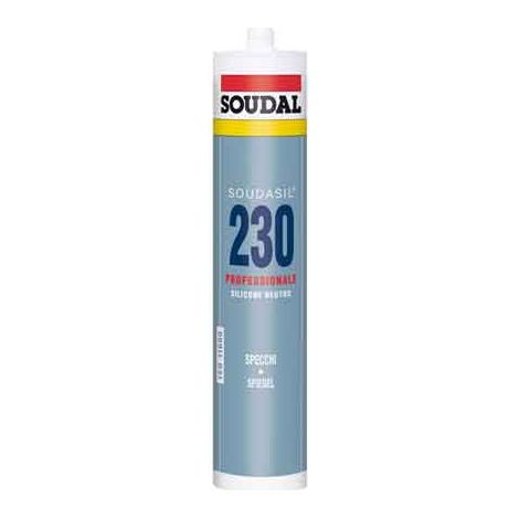 SILICONE NEUTRO PER SPECCHI SOUDAL 310 ml - Trasparente - SOUDAL