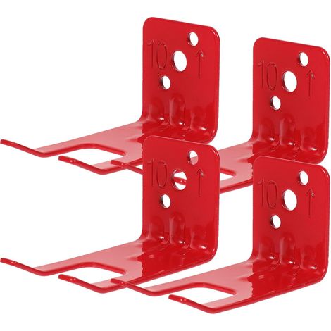 Mipcase Support Mural para Extintor de Incendios Rojo 4 Piezas (1/5)