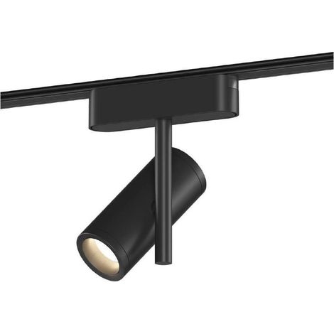 Foco Carril LED Magnético 25mm SuperSlim Cuarzo 8W 48V Negro 4000K Blanco Neutro