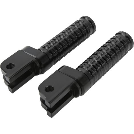 Paire de repose-pieds noirs pour moto Benelli Leoncino 500/800 (remplacement des supports de repose-pieds avant et gauche) (1/5)