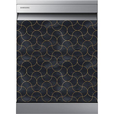 Stickers Lave vaisselle - Motif oriental - 60x60 cm - Adhésif BRILLANT (1/2)