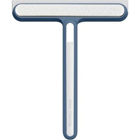 (Blue) 2-in-1 Squeegee for Shower, Window Squeegee, Shower Squeegee, Household Window Cleaner Wiper Glass Brush Squeegee Tool Bathroom, Mirror, Window Cleaning, Tile