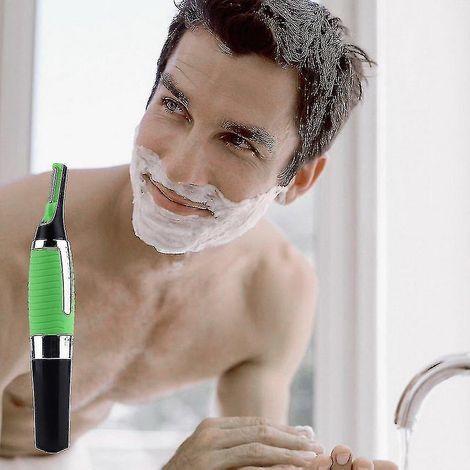 Household Green Men’s Shaver, Hair Trimmer, Men’s Eyebrow Trimmer, Razor Tool. (1/5)