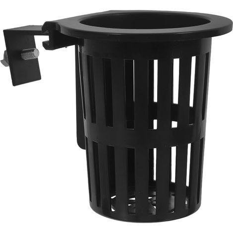 Lot de 2 paniers suspendus en plastique noir Operitacx (1/5)