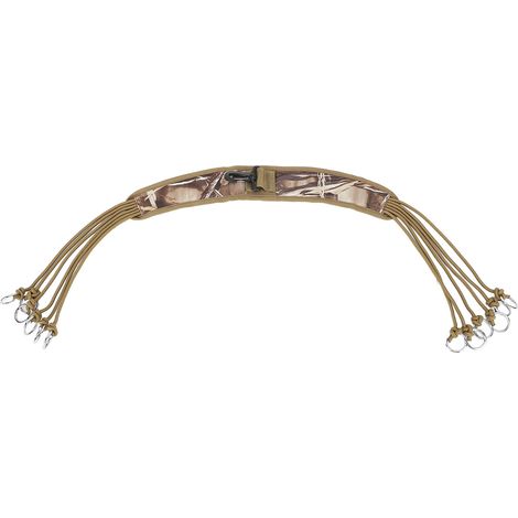 Laisse multifonctionnelle de camouflage pour la chasse au canard avec 12 anneaux mousquetons. (1/5)