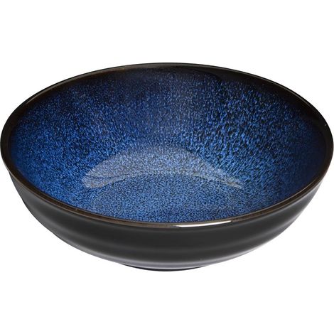 Bols plats Luna bleu nuit 160 mm (lot de 6) - Ref DZ772 - Olympia (1/3)