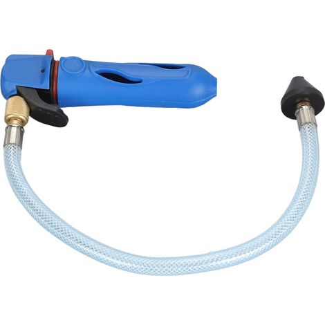 Pistolet de Vidange à Cartouche CO2 Filetée Durable, Nettoyeur Efficace avec Tuyau Flexible pour L'entretien du Système de Climatisation (BLUE) (1/5)