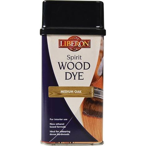 Liberon Spirit Traditional Hardwood Furniture Wood Dye - Medium Oak - 250ml