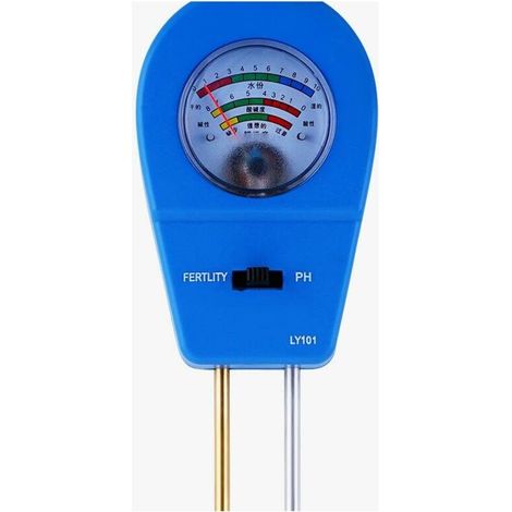 Feuchtigkeitsdetektor Bodenfeuchtigkeit/Bodenfruchtbarkeit/Boden-pH-Wert 3-in-1 Boden-pH-Meter Bodendetektor Bodenfeuchtigkeitssensor, Blauer Feuchtigkeitsdetektor Einteiliges Gerät (1/3)