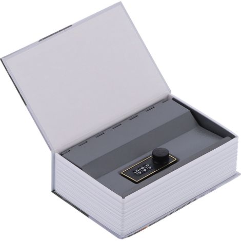 Mini coffre-fort original en forme de livre, idéal pour ranger de l'argent à la maison, au salon ou au bureau. (1/5)