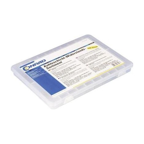 TRU COMPONENTS 418706 418706-ASSORTIMENTO DI RESISTENZE PER RIVESTIMENTO IN CARBONIO, 5% 390 PEZZI