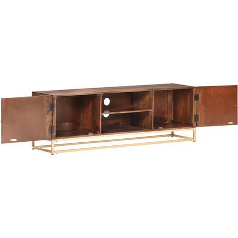 Maison Exclusive - Mobile TV 124x29x45 cm in Legno Massello di Mango