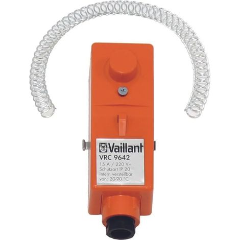 Vaillant Termostato de contacto VRC 9642 con contacto conmutado, fijación con abrazadera, 009642