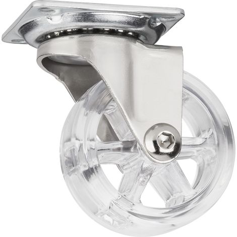 SO-TECH Design Möbelrolle RAPID Rollen-Ø 50 mm transparent Tragkraft 35 kg