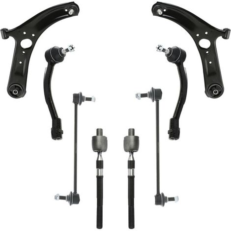 KIT BRACCIO OSCILLANTE 8 PEZZI COMPATIBILE CON KIA RIO III (UB) 1.4 CRDi 09.2011 - 12.20 / Kit Sospensione Completo OE/OEM / Bracci Oscillanti + Testine Sterzo / Sostituzione Diretta OEM