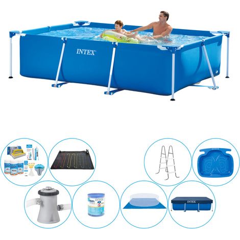 Intex Piscine Tubulaire Rectangulaire - 260x160x65 cm - 8-pièces  S21117