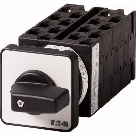 Commutateur-inverseur de pôles Contacts: 15 20 A Couplage Dahlander 2 vitesses plastron: 2-1-Y- EATON T0-8-8446/E