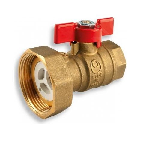 Vanne à bille avec demi-vis pour pompe 1 1/2", joint et clapet anti-retour 1".