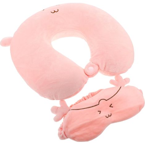 Oreiller Cervical à Motif Animalier pour Sommeil Avion Oreiller De Soutien u Portable De Sommeil De Voyage (1/5)