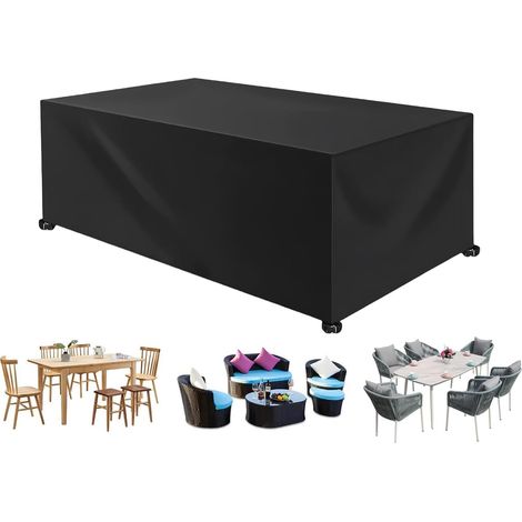 240x140x110cm- Housse de mobilier de jardin, housse de table et de chaise imperméable, housse de protection pour meubles (1/5)
