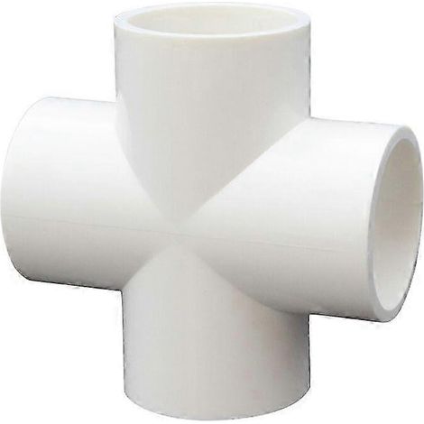 Lot de 10 connecteurs en PVC à 4 voies (32 mm) pour la construction de structures de serres robustes et de meubles. (1/5)