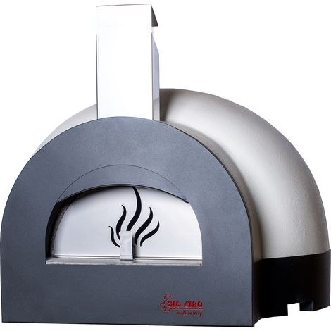 Forno a Legna da Esterno Cottura Diretta in Refrattario Zio Ciro Subito Cotto 80 Bianco (1/5)