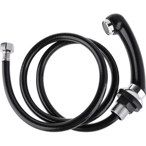 Waschbecken, Dusche, Friseurarmatur, verzinkte Düse, rutschfest (3 schwarze Gewindegänge) (1/5)