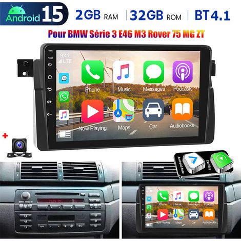 Autoradio Android 15 avec 32/64 Go, CarPlay, GPS et Bluetooth pour BMW Série 3 E46 (318, 320, 325) - 2+32G CAM (1/5)