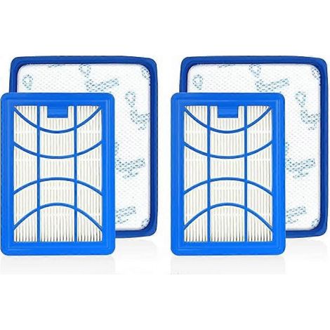 2 filtres pour aspirateur Philips PowerPro Expert FC9729 FC9741 FC9742 FC9743 FC9744 FC9745 FC9746 - Accessoires de remplacement pour filtres Power Cyclone 8 (1/5)