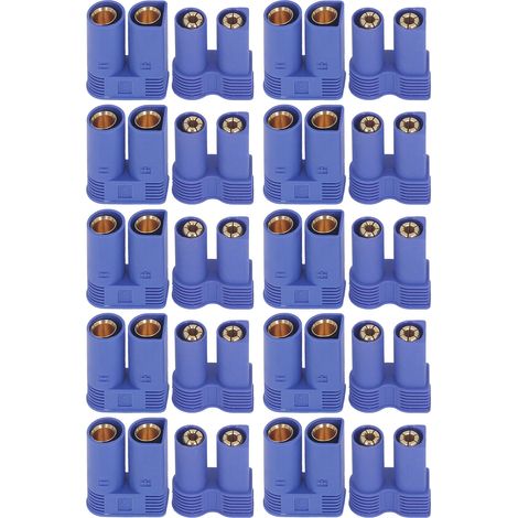 10 paires connecteurs EC5 plaqués or, fiche anti-retour en laiton, accessoires RC pour drone et modélisme (1/5)