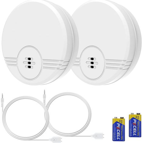 Détecteur de Fuite d'eau,Capteur de Fuite d'eau connecté 2 Pack, Alerte Goutte à Goutte et Fuite,Capteur Détecter Une Inondation avec Une Alarme de 135 DB ,pour Cuisines, Cous-sols, Salles de Bains