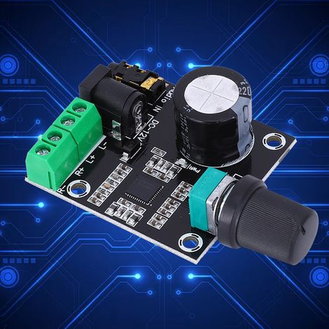 Module amplificateur numérique 2 canaux, module potentiomètre haute puissance PAM8610 12 V (1/5)