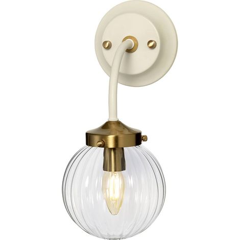 Cosmos Retro 1 Light Wandleuchte Globe Glasschirm (1/5)