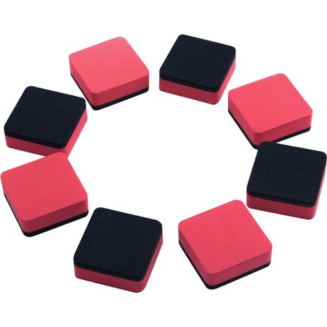 Lot de 30 effaceurs magnétiques pour tableau blanc, marqueurs effaçables à sec, fournitures scolaires et de bureau (1/4)
