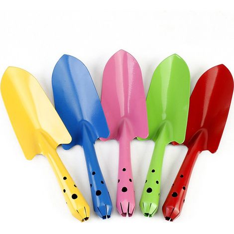 Colorful Mini Hand Shovel Trowel Set Garden Tools for Digging Flower Soil Planting (5 Pack)