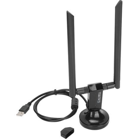 Adaptador WiFi de amplio alcance, tarjeta de red de doble banda AC M1200M, con un diseño flexible, funciones de seguridad avanzadas, puerto USB 3.0 y compatibilidad universal.