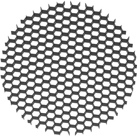 Griglia Antiabbagliamento Focus Led Per Proiettore Alluminio Nero Diametro 3,3Cm