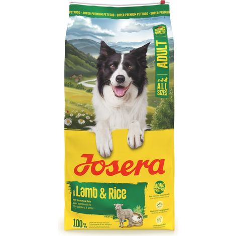 Josera Adult Trockenfutter für Hunde mit Lamm und Reis, 12,5 kg