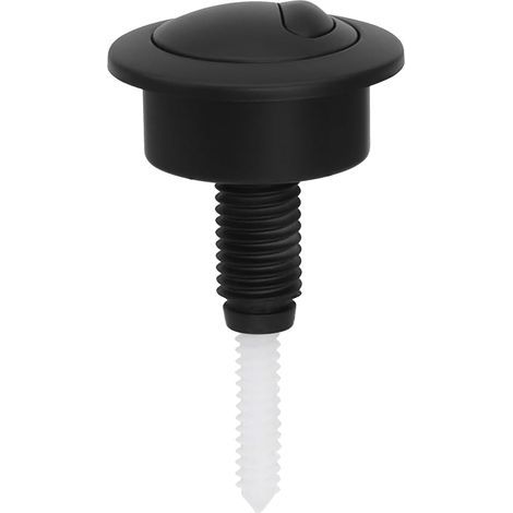 Bouton Poussoir de Chasse d'eau, doppelt verstellbar für WC Optima 49, 39-42 mm (Schwarz) (1/5)