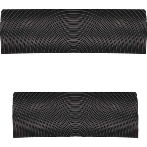 Ensemble d'outils imitation bois d'hévéa - Idéal pour décorer murs, sols, meubles et clôtures - 2 pièces, noir (1/5)