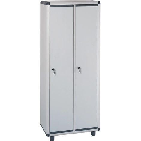 Armadietto spogliatoio in resina a 2 ante chiudibili a chiave Sporco Pulito Easy Garofalo