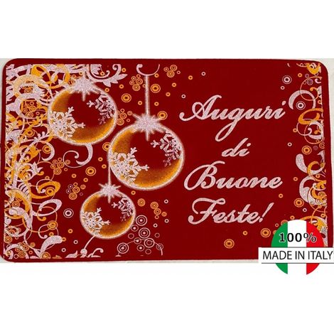Zerbino Tappeto Decor Natalizio 40 X 67 cm